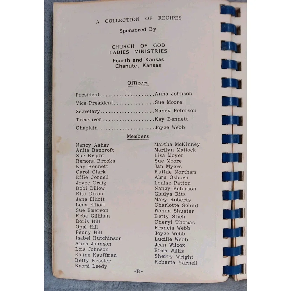 Heavenly Dishes‎ Cookbook Chirch Of God Chanute Kansas 1984 Angel Cooking